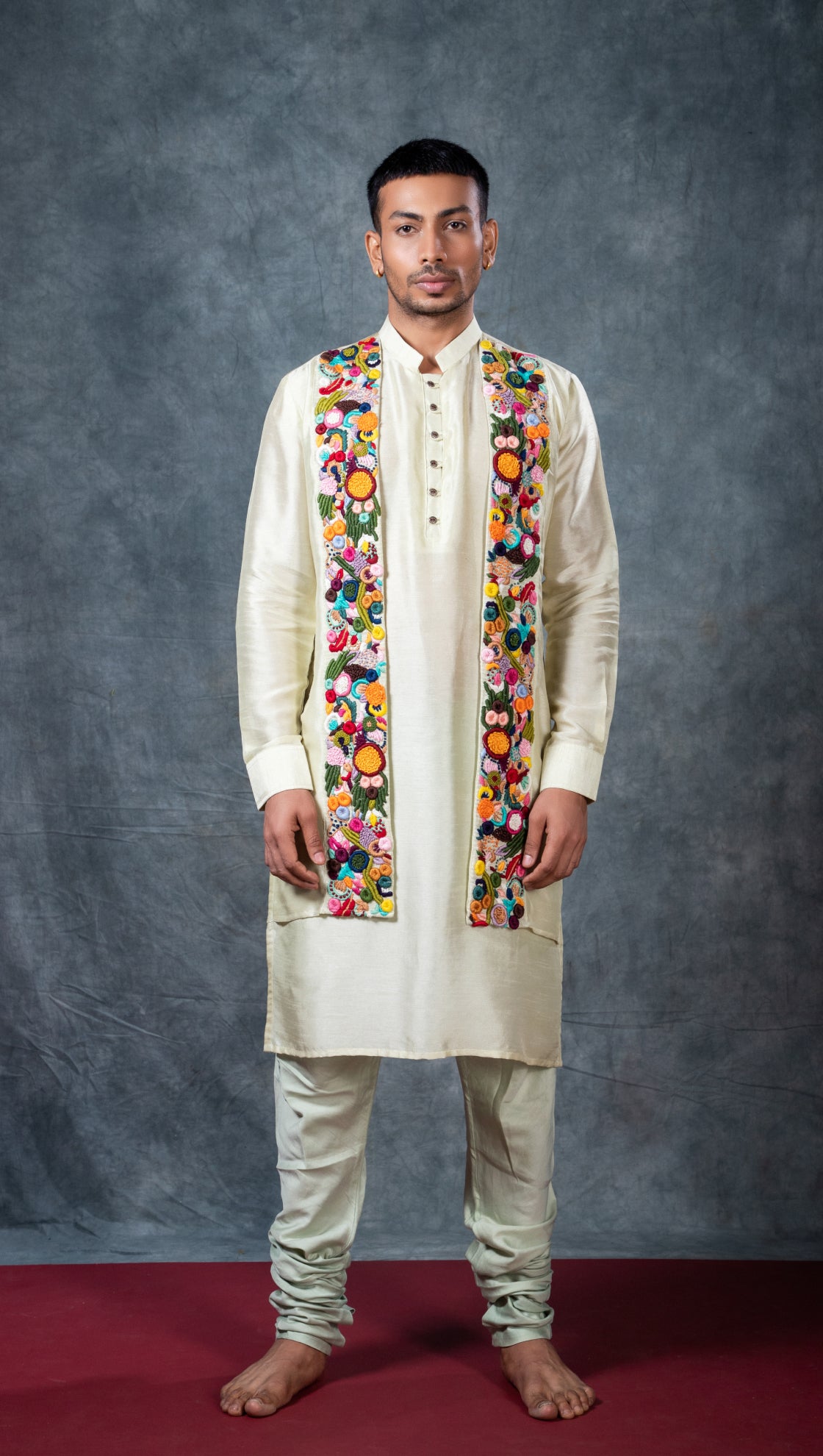 Layered Embroidery Kurta