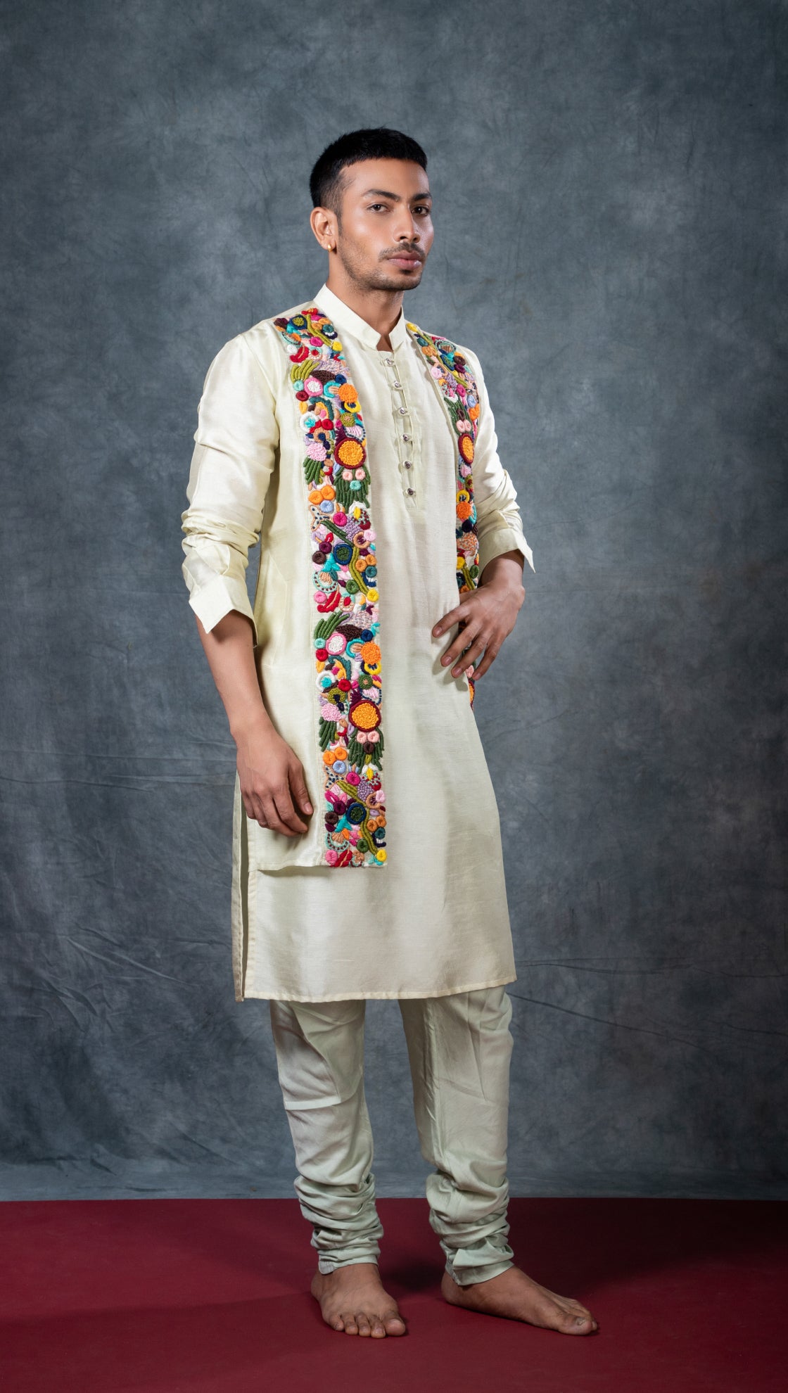 Layered Embroidery Kurta