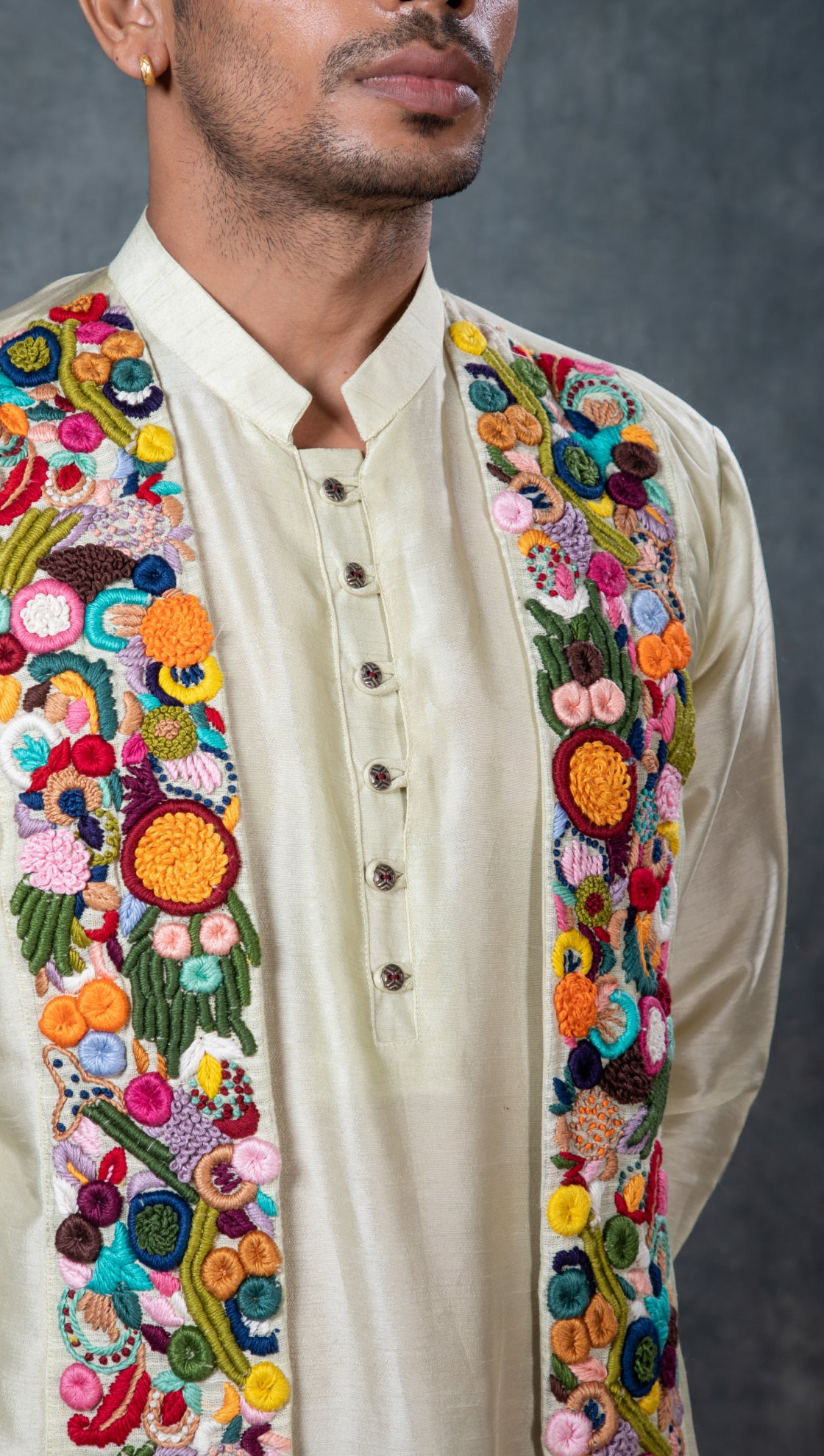 Layered Embroidery Kurta