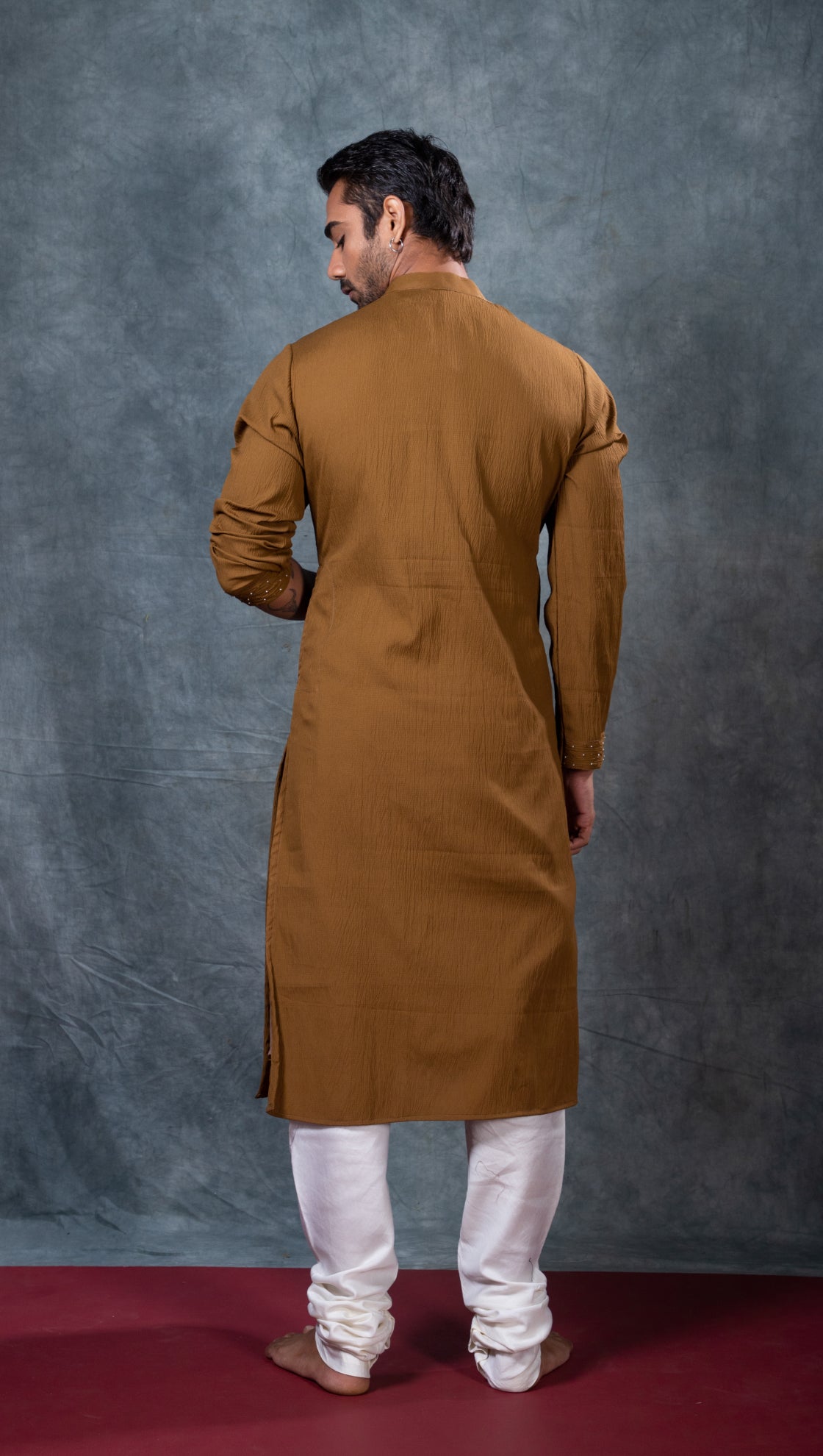 French Knot and Bead Spread Kurta