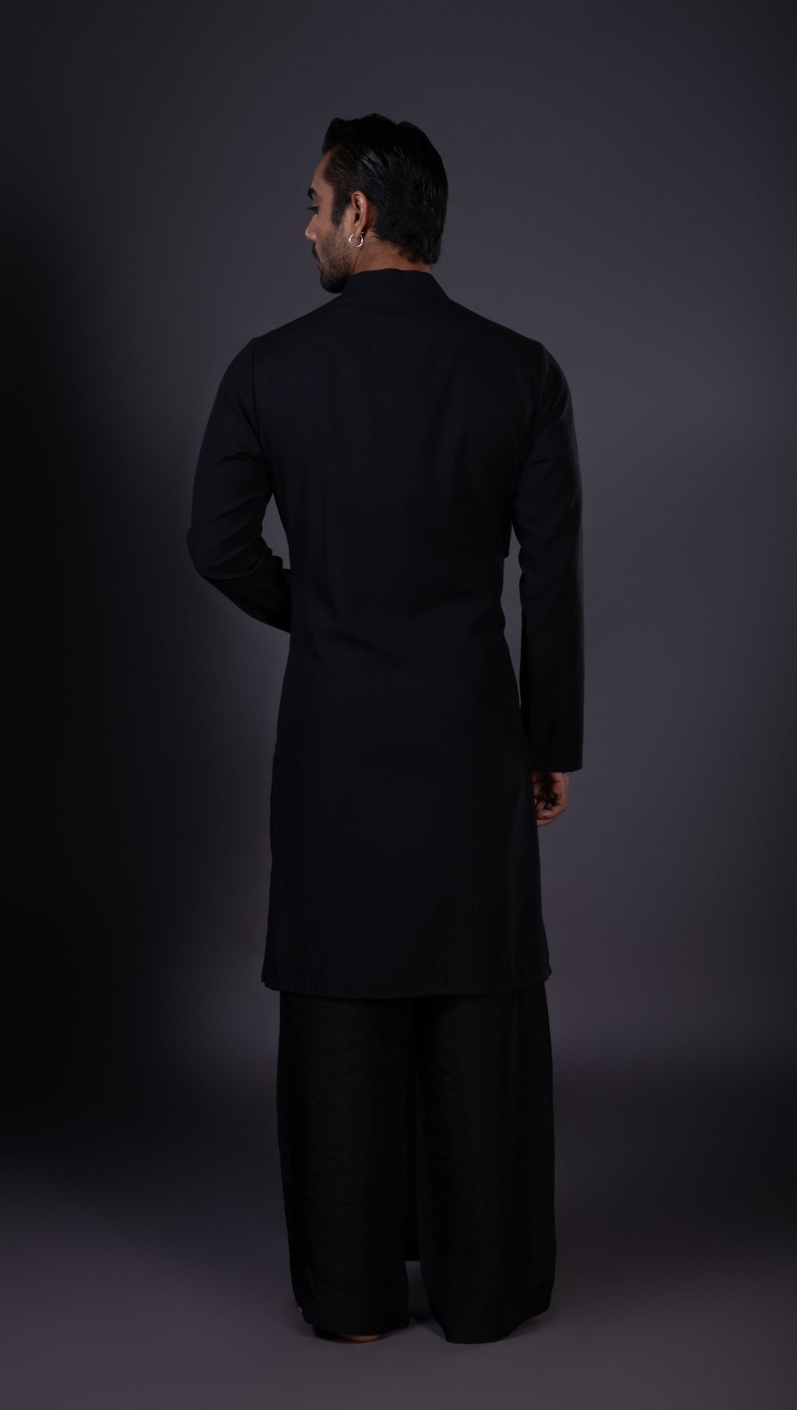 Black Multi Layered Kurta