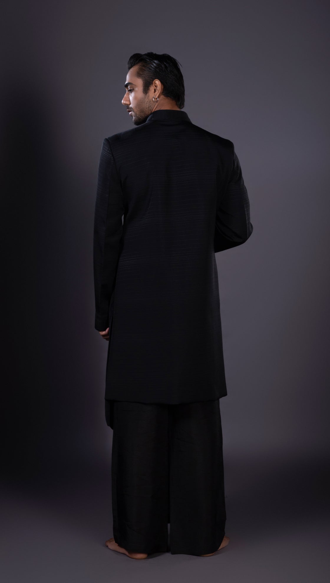Shawl Collar Layered Jacket